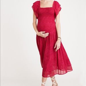 Hatch Red Cossette Dress Maternity sizes 6-12